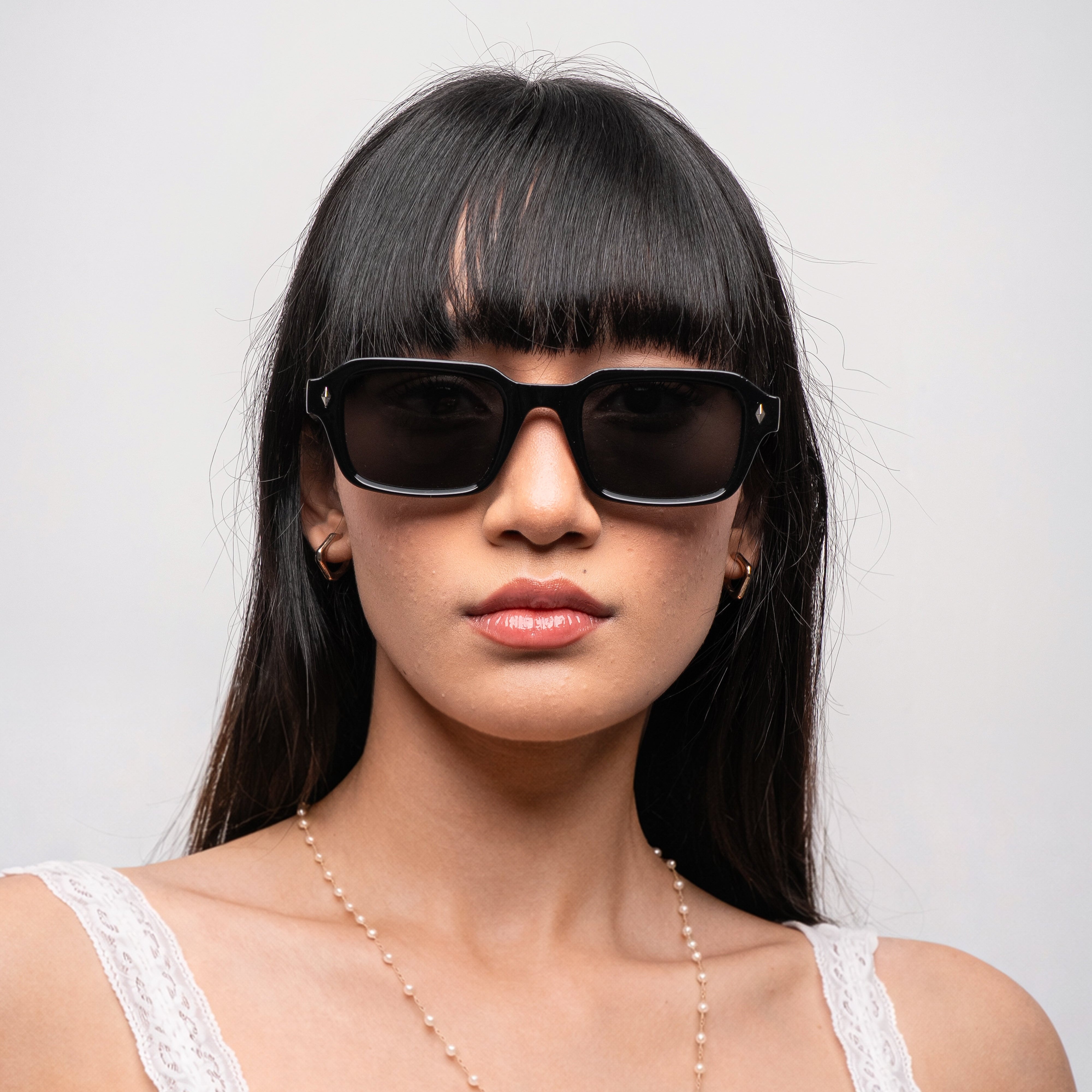 Hermes ] Everyday Rectangular Sunglasses : Black | Project Shades