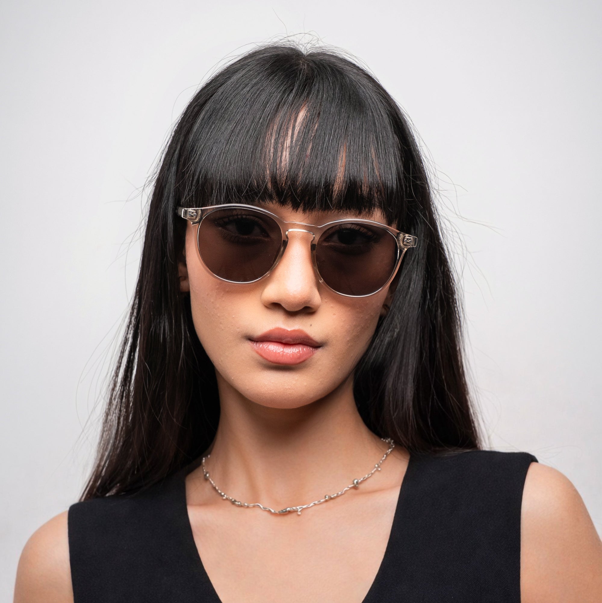 [ Roundabout ] Everyday Round Sunglasses : Champagne - projectshades