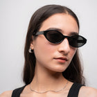 [ Contour ] Sleek Cutline Sunglasses : Black - projectshades