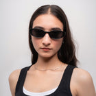[ Contour ] Sleek Cutline Sunglasses : Black - projectshades