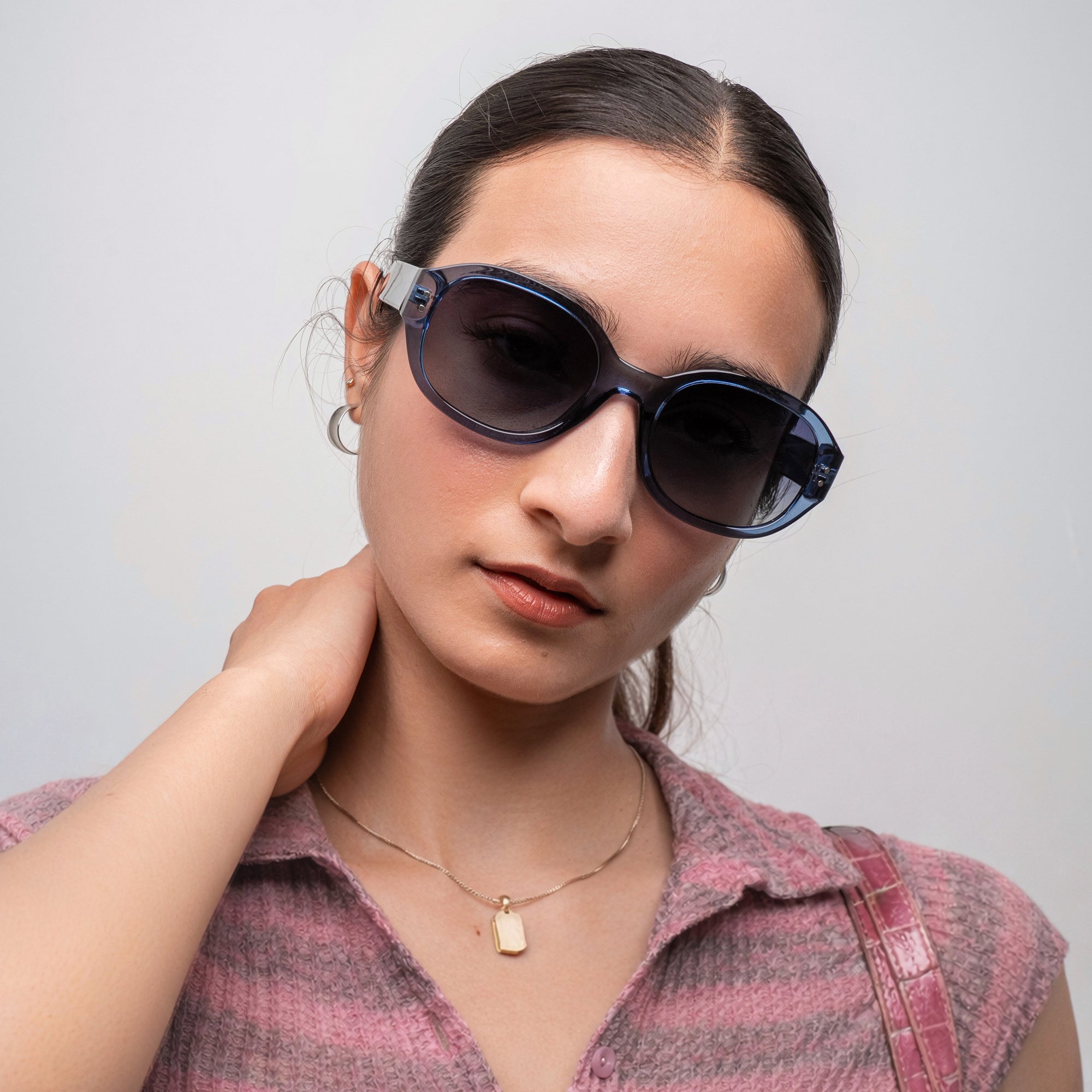 [ Forme ] Classic Round Sunglasses : Blue - projectshades