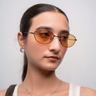 [ Fade ] Oval Polarised Sunglasses : Biege - projectshades