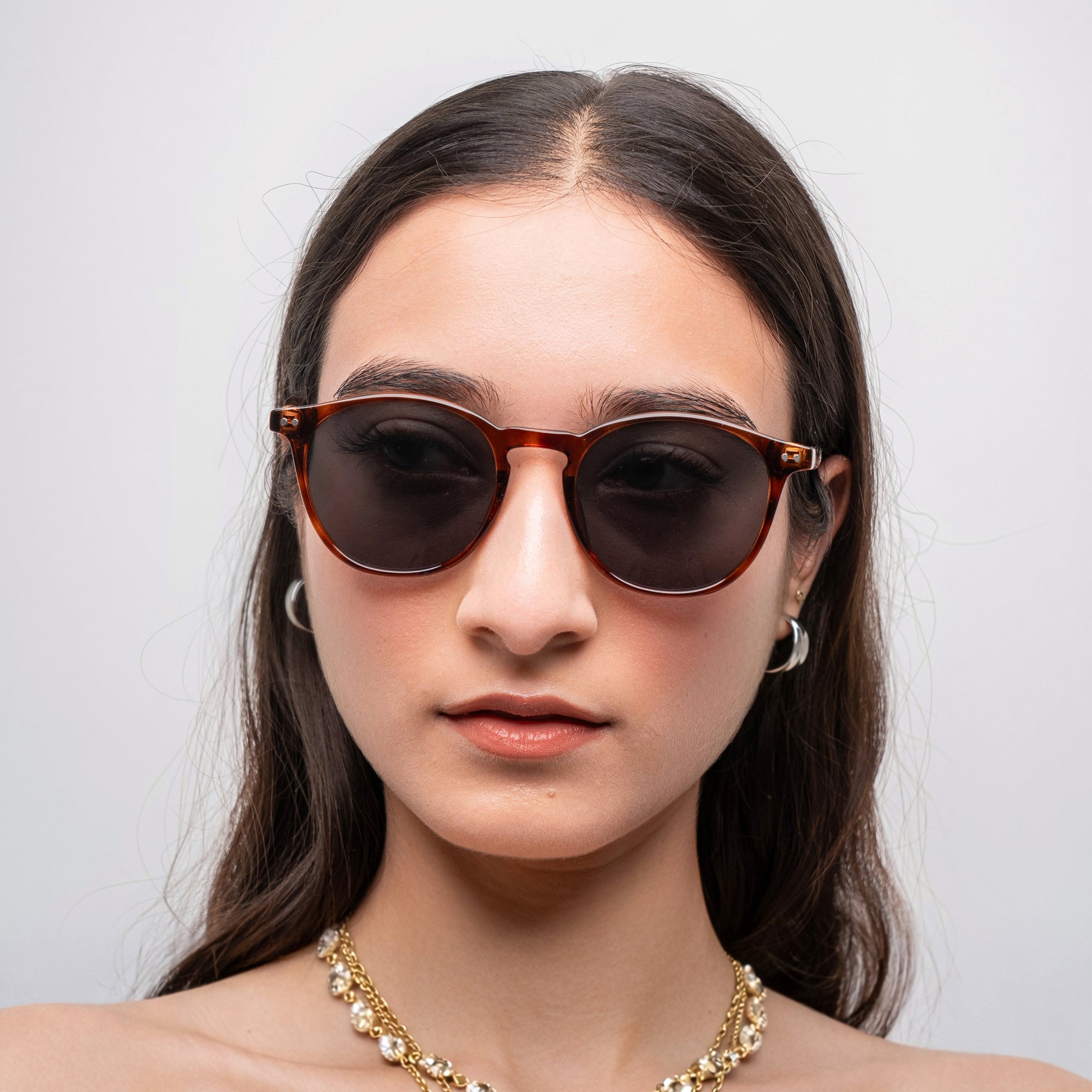 [ Roundabout ] Everyday Round Sunglasses : Tortoise - projectshades