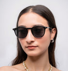 [ Roundabout ] Everyday Round Sunglasses : Black - projectshades