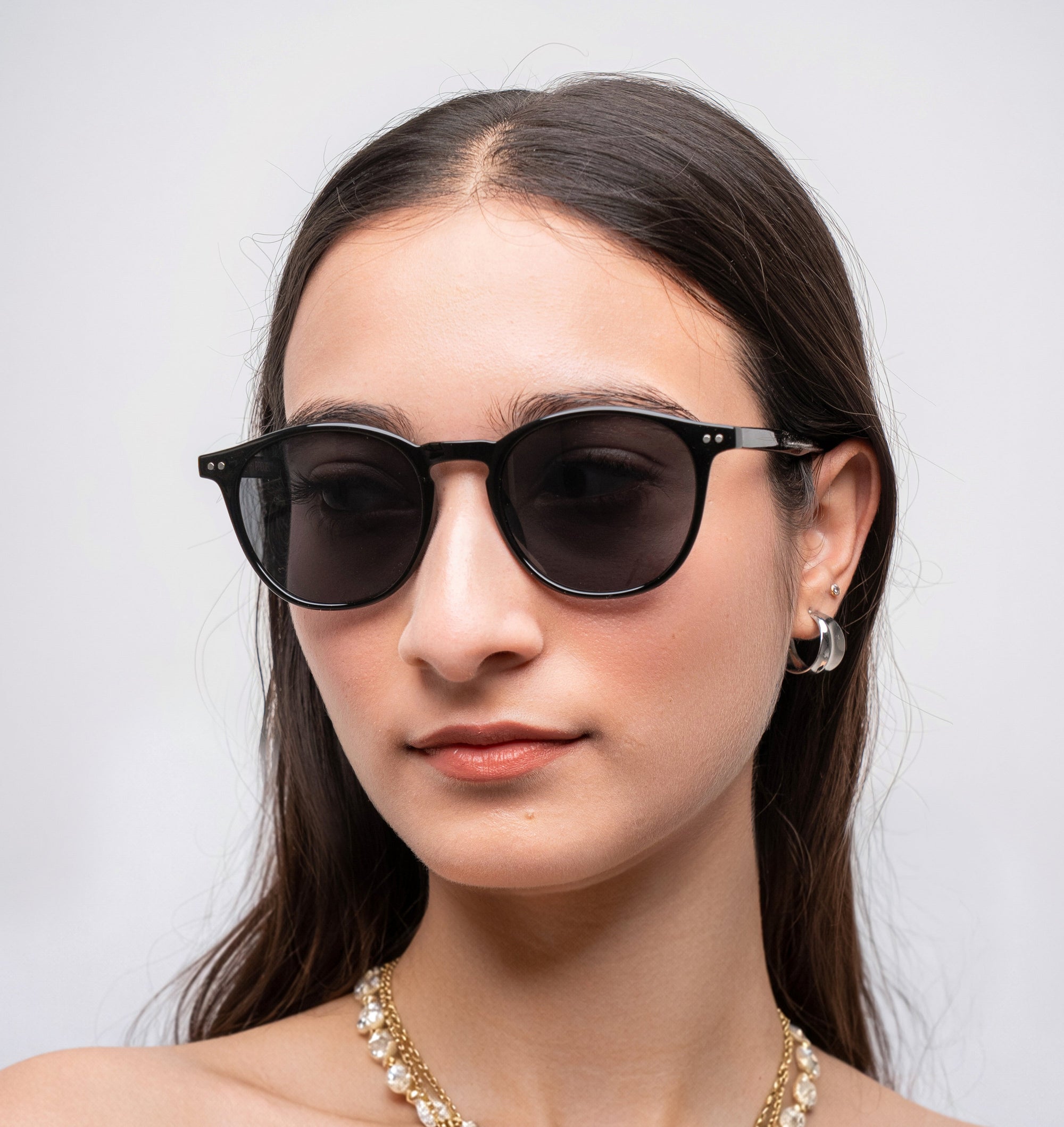 [ Roundabout ] Everyday Round Sunglasses : Black - projectshades