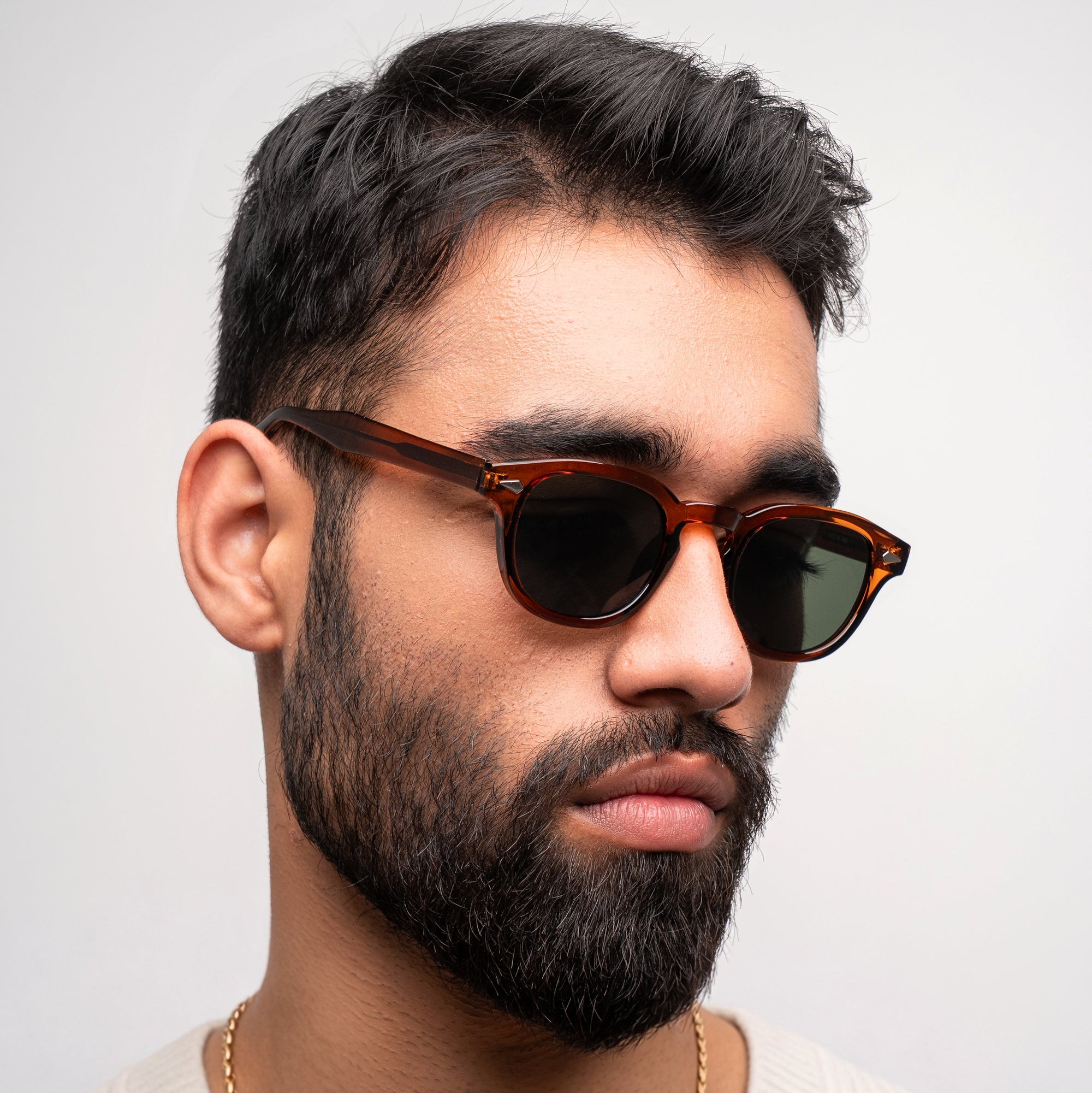 [ Depp ] Premium Unisex Sunglasses : Brown Olive - projectshades