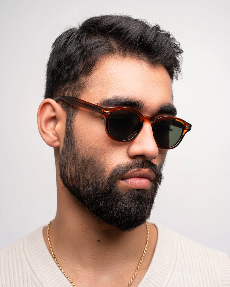[ Depp ] Premium Unisex Sunglasses : Brown Olive