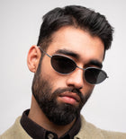 [ Fade ] Oval Polarised Sunglasses : Black - projectshades