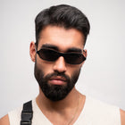 [ Baltic ] Unisex Metal Sunglasses : Black - projectshades