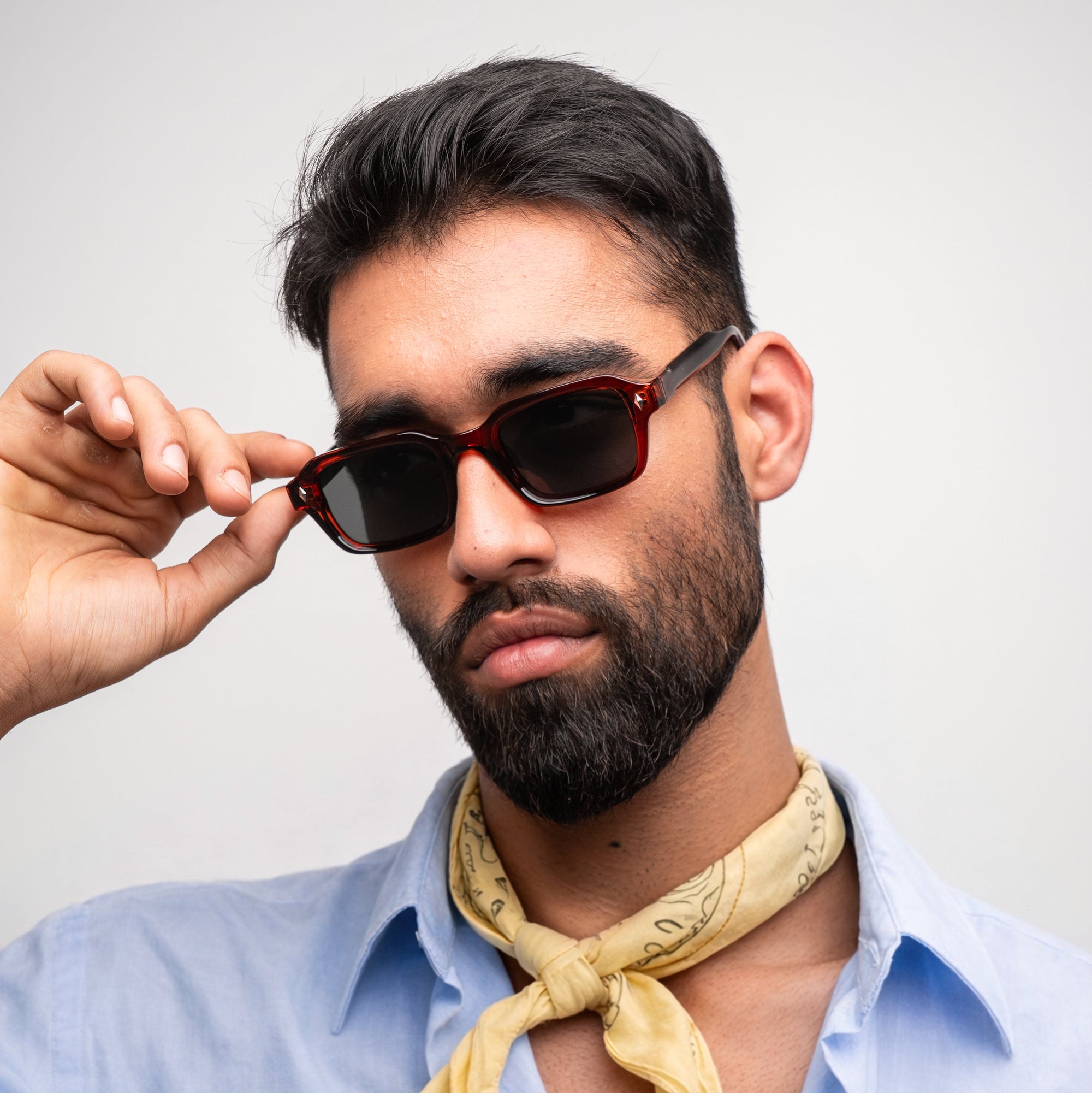 [ Hermes ] Everyday Rectangular Sunglasses : Brown - projectshades