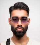 [ Horizon ] Classic Round Sunglasses : Purple - projectshades