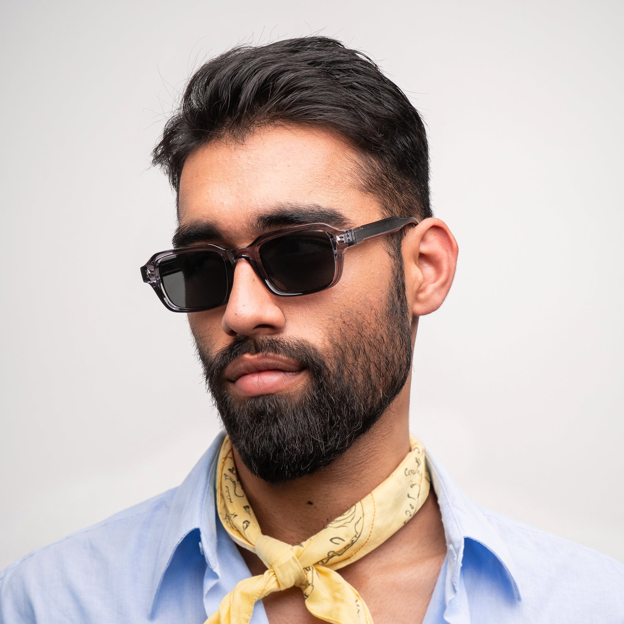 [ Hermes ] Everyday Rectangular Sunglasses : Gray - projectshades