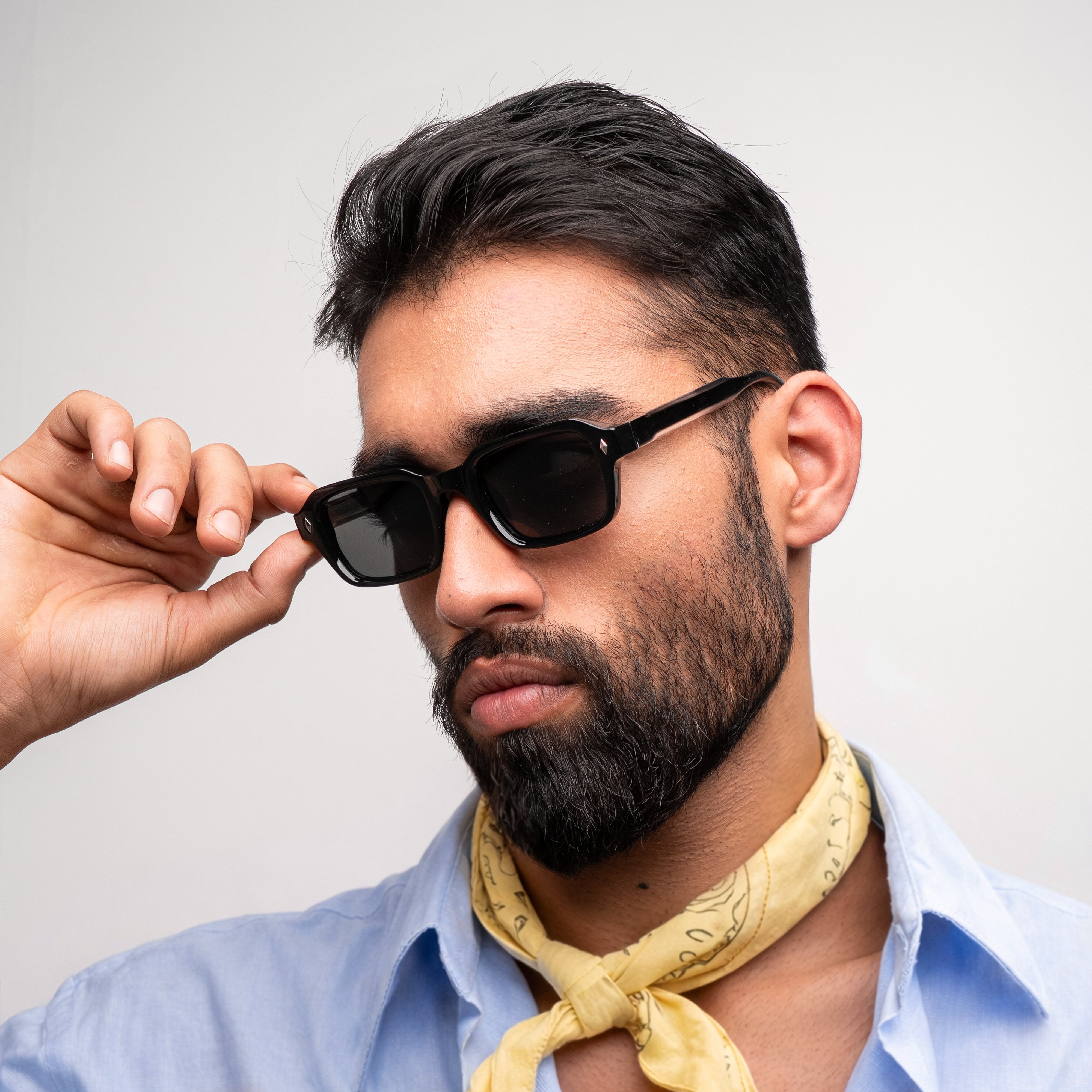 HERMÈS ブラックグラデーション サングラス Hermes ] Everyday Rectangular Sunglasses : Black | Project Shades