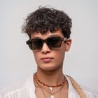 [ Apollo ] Rectangular Unisex Sunglasses : Leopard Green - projectshades