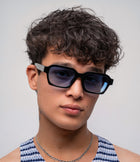 [ Apollo ] Rectangular Unisex Sunglasses : Blue - projectshades