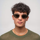 [ Fade ] Oval Polarised Sunglasses : Green - projectshades