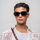 [ Forme ] Classic Round Sunglasses : Black - projectshades