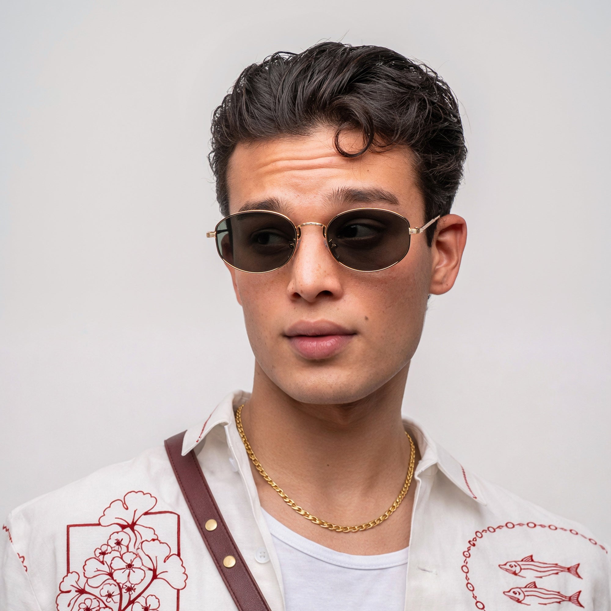 [ Horizon ] Classic Round Sunglasses : Green