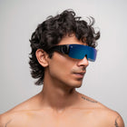[ Mongul ] Flip-Up Polarsied Sunglasses : Blue - projectshades