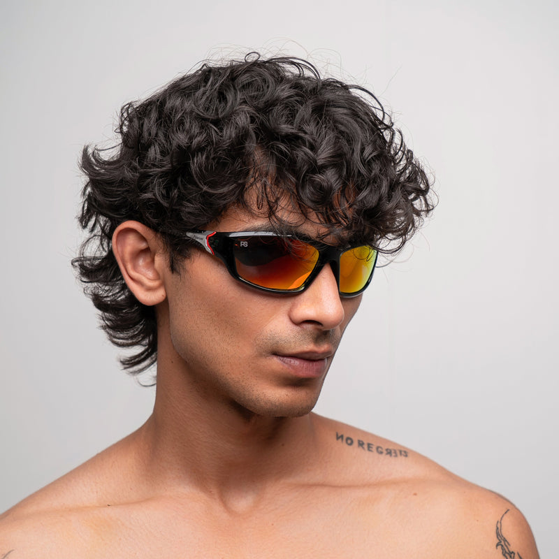 [ Drax ] Polarsied Sports Sunglasses : Red - projectshades