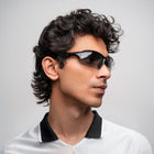 [ Zod ] Semi-Rimless Polarised Sunglasses : Photochromatic - projectshades