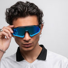 [ Kryptonite ] Polarised Sports Sunglasses : Blue - projectshades