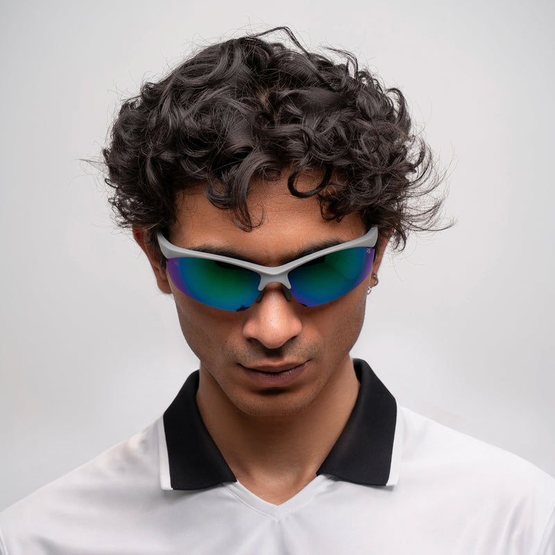 [ Lex ] Polarised Sports Sunglasses : Blue - projectshades