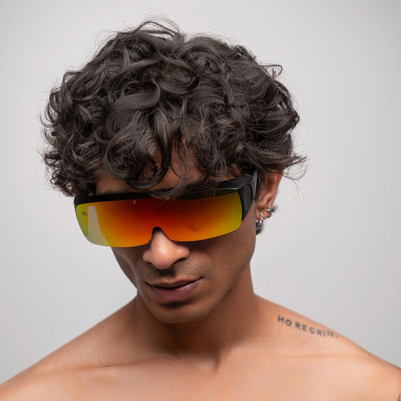 [ Mongul ] Flip-Up Polarsied Sunglasses : Red - projectshades