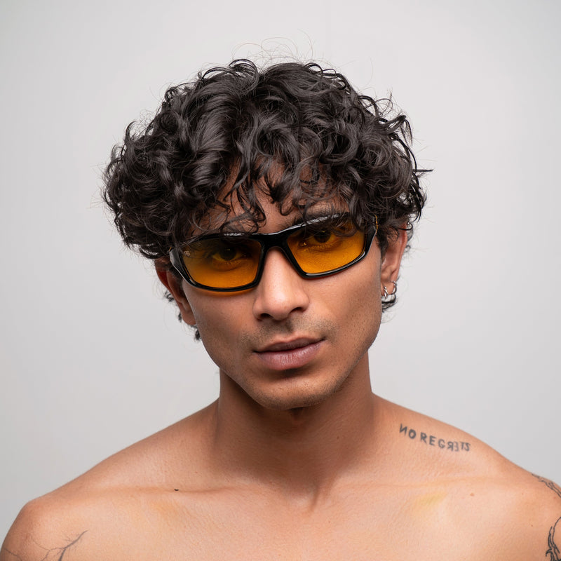 [ Drax ] Polarsied Sports Sunglasses : Yellow - projectshades