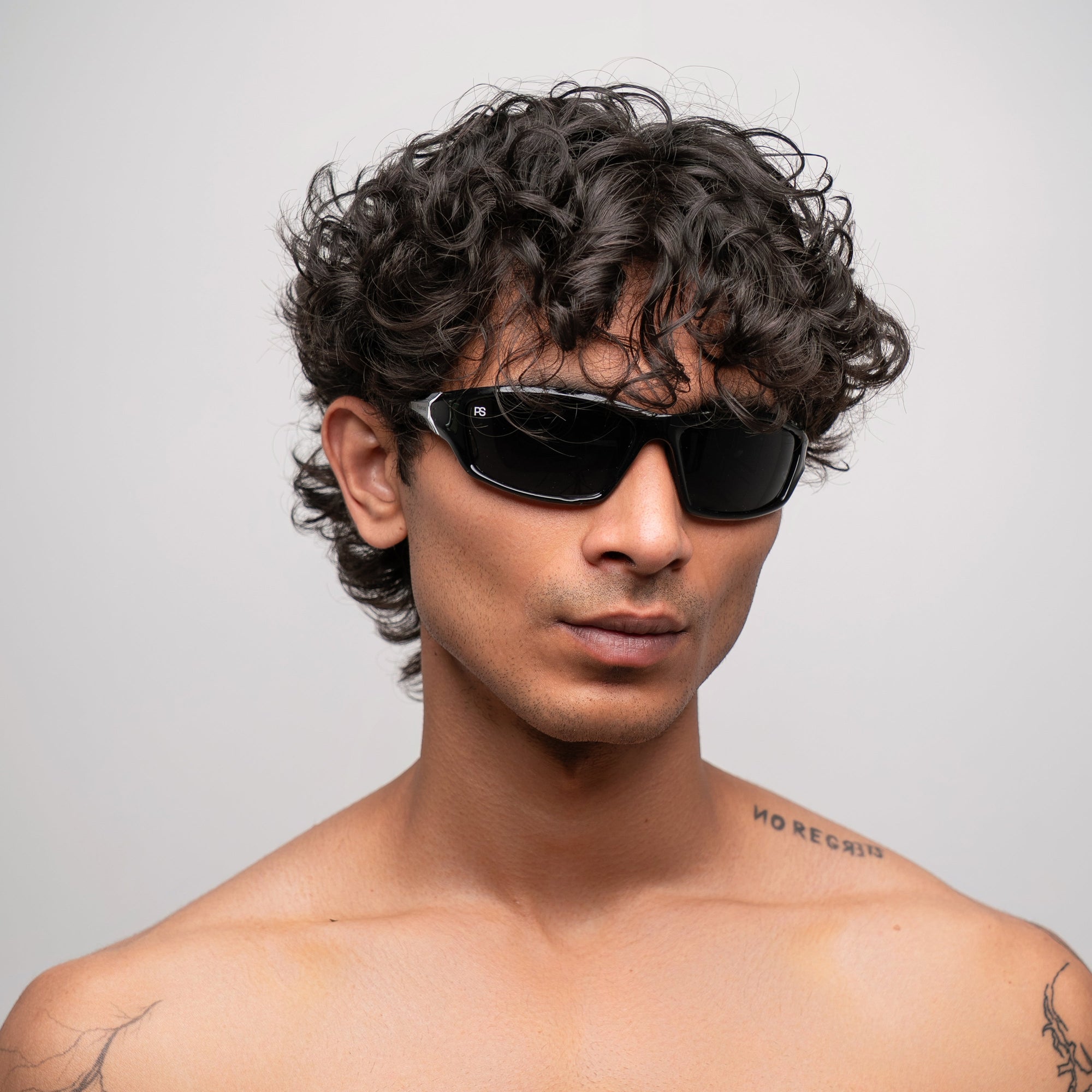[ Drax ] Polarsied Sports Sunglasses : Black - projectshades