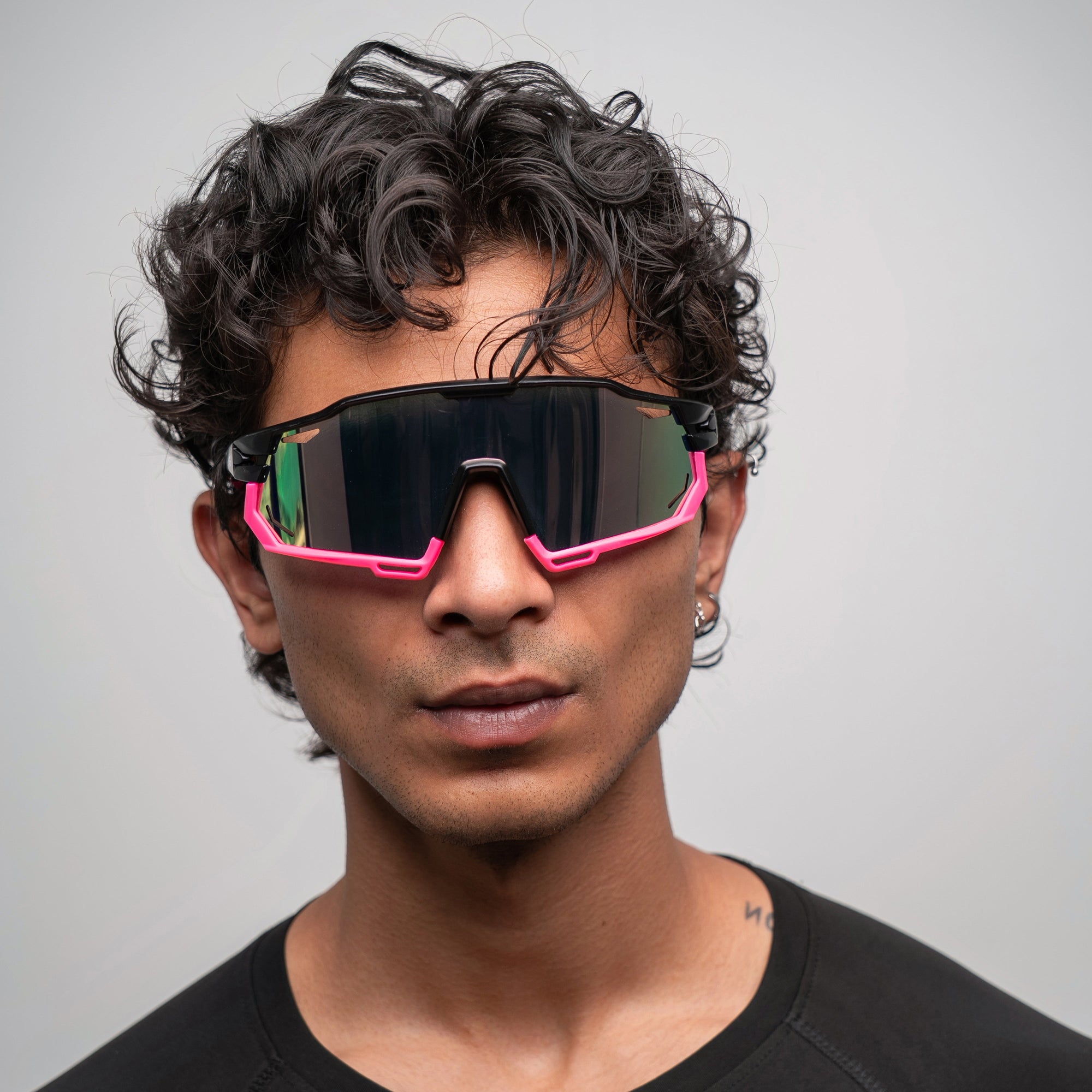 [ Kryptonite ] Polarised Sports Sunglasses : Pink - projectshades