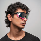 [ Kryptonite ] Polarised Sports Sunglasses : Pink - projectshades
