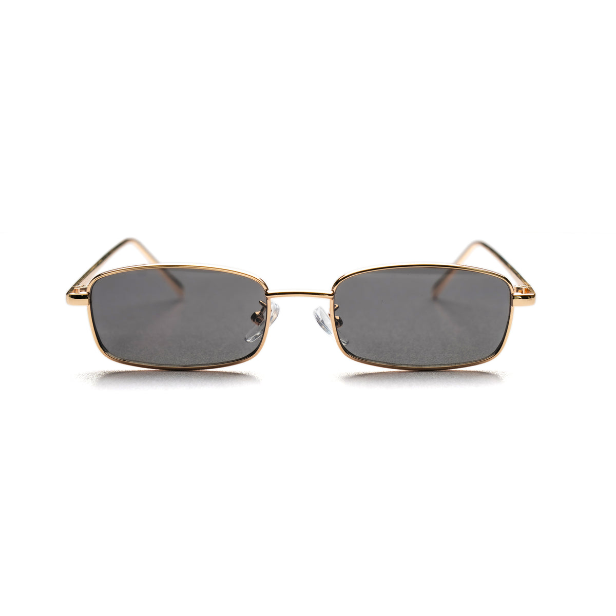 [ Hecate ] Slim Metal Sunglasses : Black/Gold - projectshades