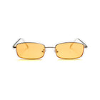 [ Hecate ] Slim Metal Sunglasses : Orange/Silver
