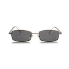 [ Hecate ] Slim Metal Sunglasses : Black/Silver