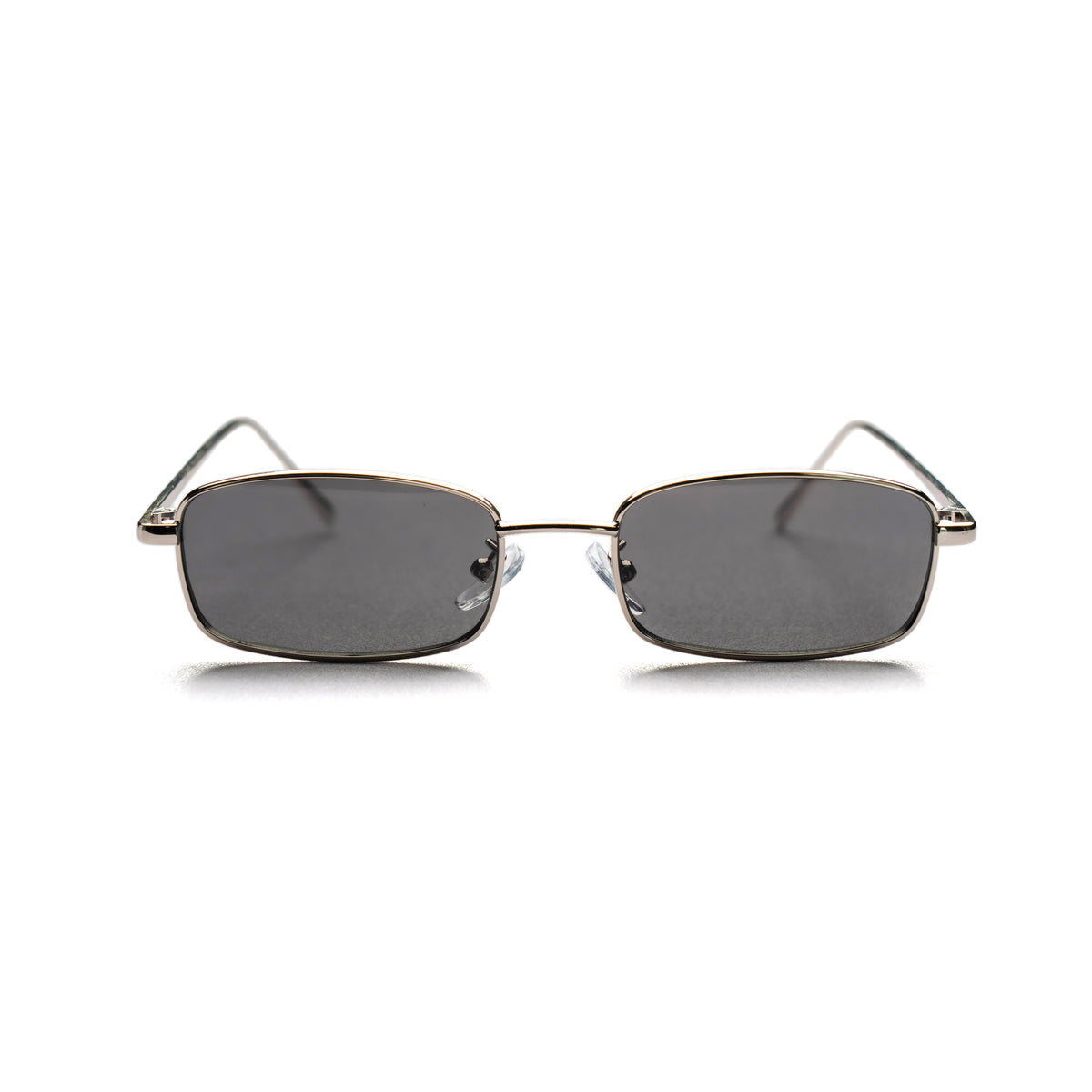 [ Hecate ] Slim Metal Sunglasses : Black/Silver