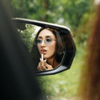 [ Hecate ] Slim Metal Sunglasses : Blue/Silver
