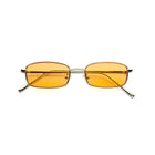 [ Hecate ] Slim Metal Sunglasses : Orange/Silver
