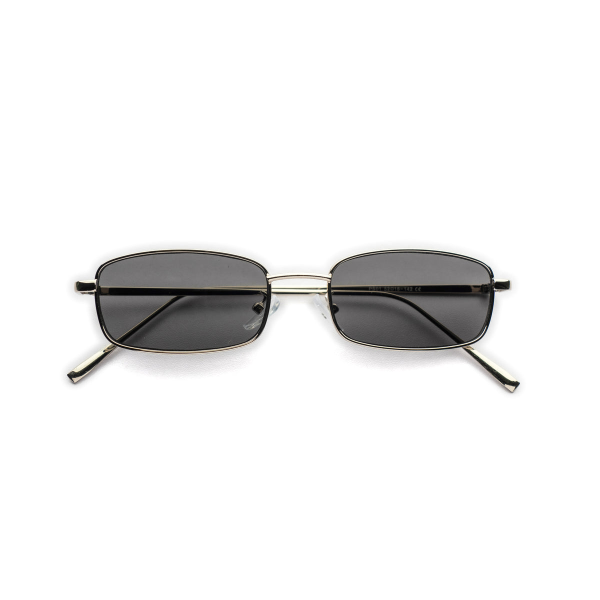 [ Hecate ] Slim Metal Sunglasses : Black/Silver