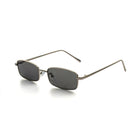 [ Hecate ] Slim Metal Sunglasses : Black/Silver