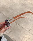 [ Woody ] Sustainable Rimless Sunglasses - projectshades