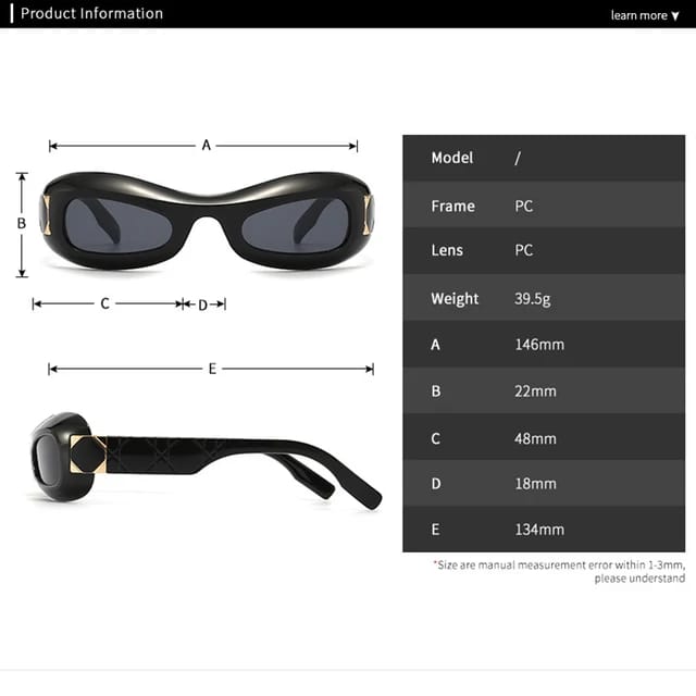 [ Luna ] Vintage Oval Sunglasses - projectshades