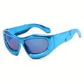 [ Quantum ] Chrome Oversized Sunglasses - projectshades