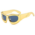 [ Quantum ] Chrome Oversized Sunglasses - projectshades