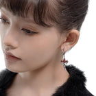 [ Bloodstone ] Gothic Cross Earrings - projectshades