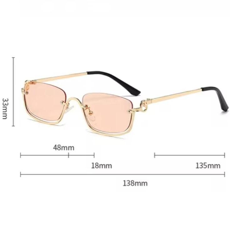 [ Cannes ] Luxury Half-rim Sunglasses