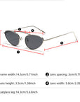 [ Euphoria ] Cateye Metal Sunglasses