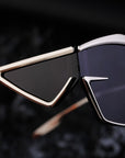 [ METRO MONKEY ] Metal Geometric Sunglasses