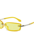 [ Candies ] Retro Rectangular Sunglasses