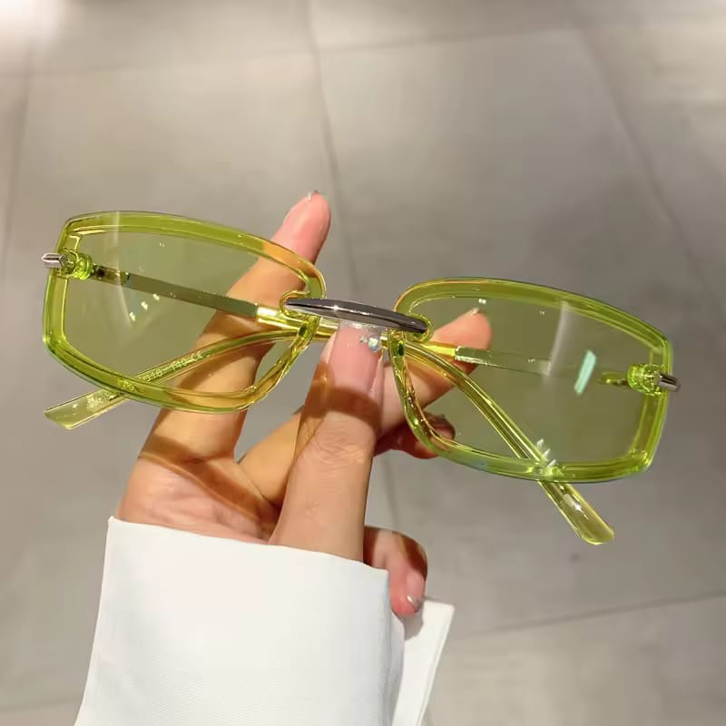 [ Candies ] Retro Rectangular Sunglasses